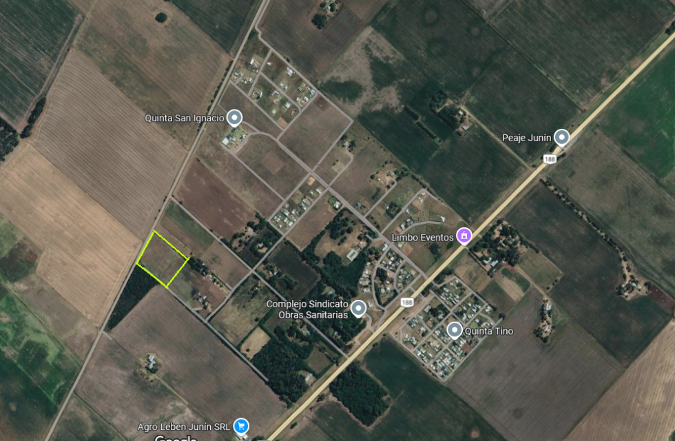 RN 188 600MTS PEAJE A.ROCA Junín Terreno 0  ambientes  En Venta -1