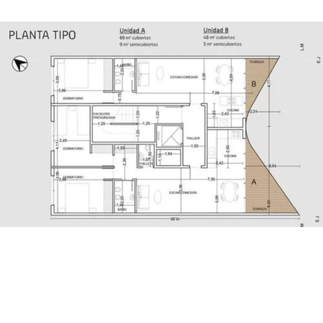 Hipólito Yrigoyen 86 Junín Departamento 3 con Dep.  ambientes  En Venta -3